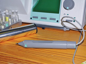 ED Test: Hand Cylinder, Test Vials, and Test Probe